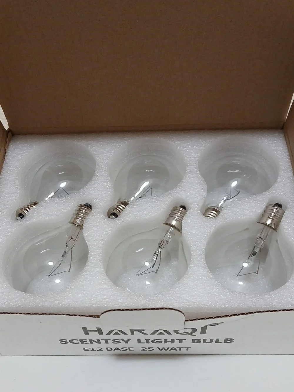Scentsy Replacement Light Bulbs E12 Base 25 Watt Clear 6 Pack NEW